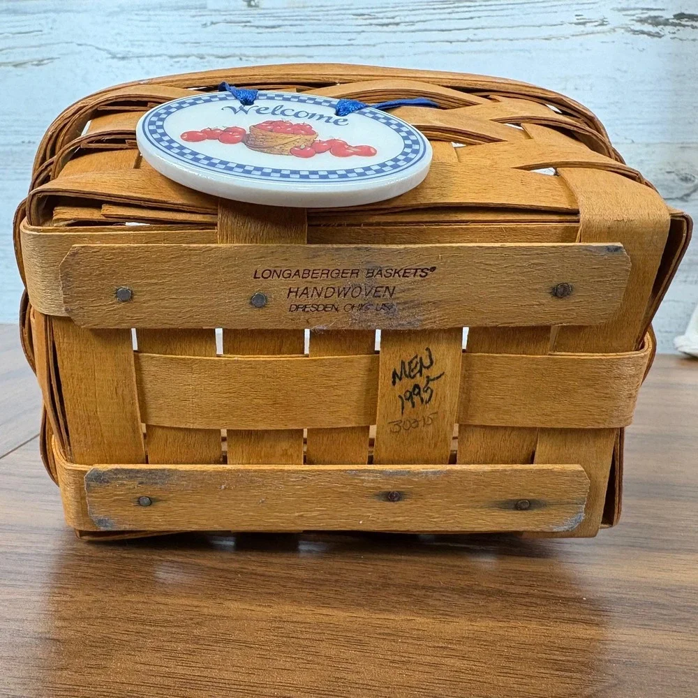 Longaberger basket leather
